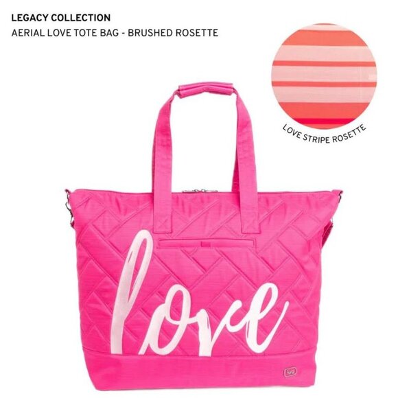 Lug Legacy Collection Aerial Love Tote Bag Brushed Rosette Pink - Picture 1 of 15